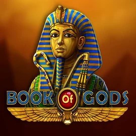 Book of Gods slot logo by BF Games at Godz Casino