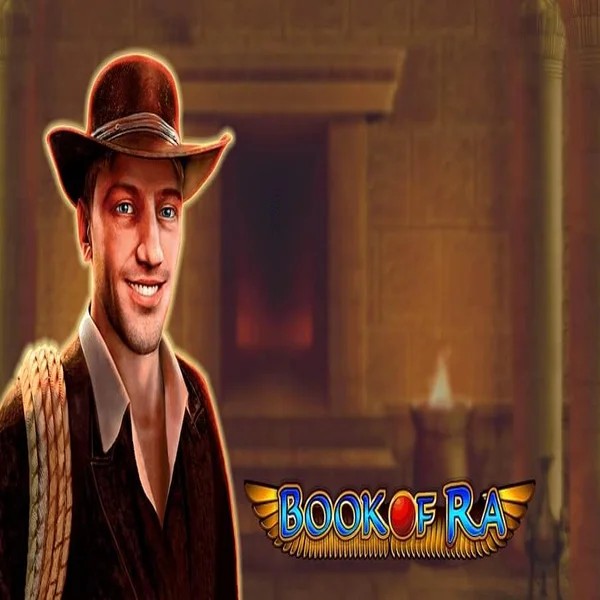 Slots logo of Book of Ra from Greentube at Godz Casino