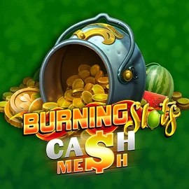 Official Slots logo: Burning Slots Cash Mesh by BF Games at Godz Casino